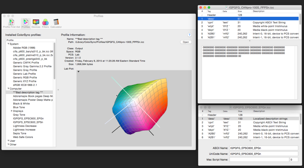 Ilford Gold Fibre Gloss ICC profile not showing | DPReview Forums