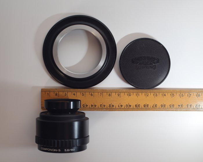 Schneider 150mm f/5.6 Componon-S enlarger lens to Canon EF