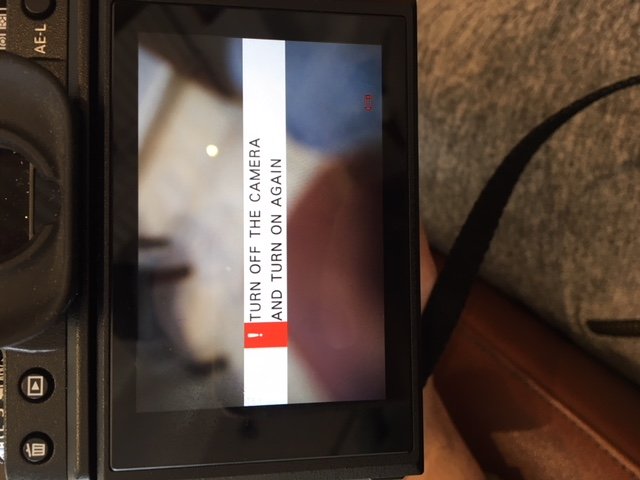 Fuji X-T2 & 16-55 lense error 