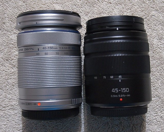 パナソニック DMC-GH1 と オリンパス 40-150 Olympus 40-150R vs Panasonic 45-150 