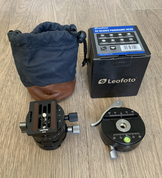 Testa A Sfera Con Ingranaggi Leofoto G2 - 3 In 1 - Panoramica - Per Treppiede Camera - Nera