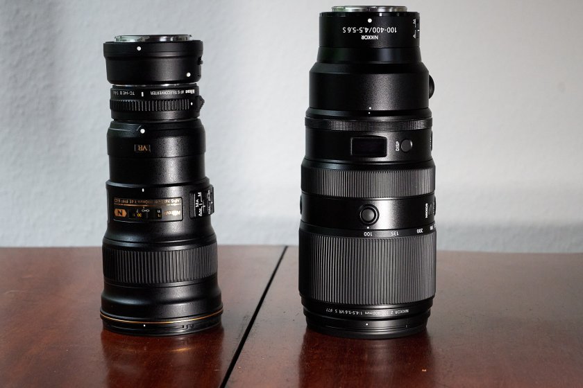 Replace the AF-S 300mm PF (+TC-14) with the Z 100-400mm