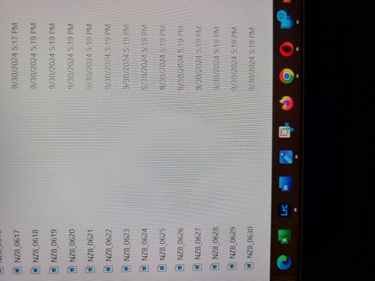 Z8 created new folder and started files at 0001 for no reason.. in