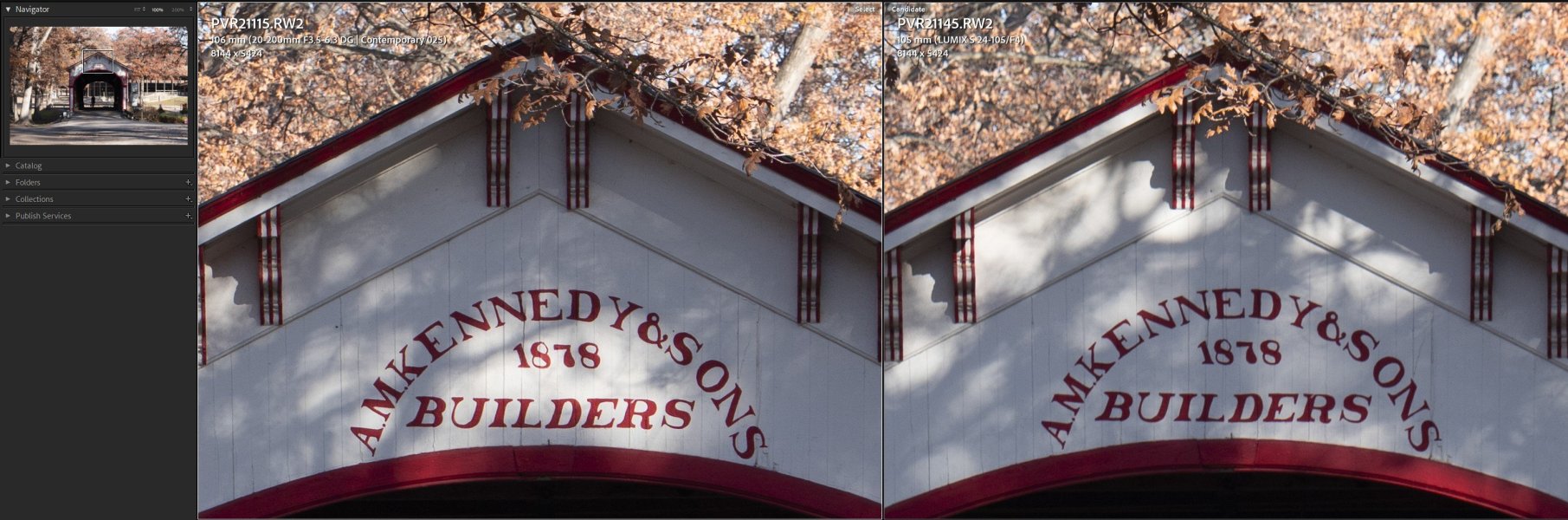 Sigma 20-200 and Lumix 24-105 Sharpness Comparison | DPReview Forums