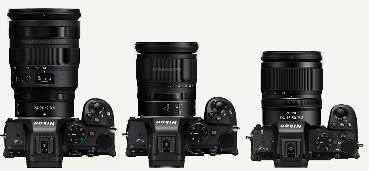 Nikon FE2 ＋ 50mm f/1.4 と Nikon L35AD セット Two pictures at 35 & 50mm and different f-stops with Nikkor Z DX