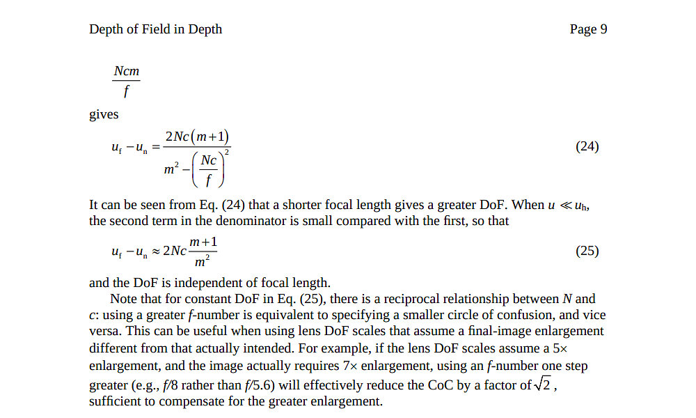 Cropping in post in order to increase depth of field. | Page 2 ...
