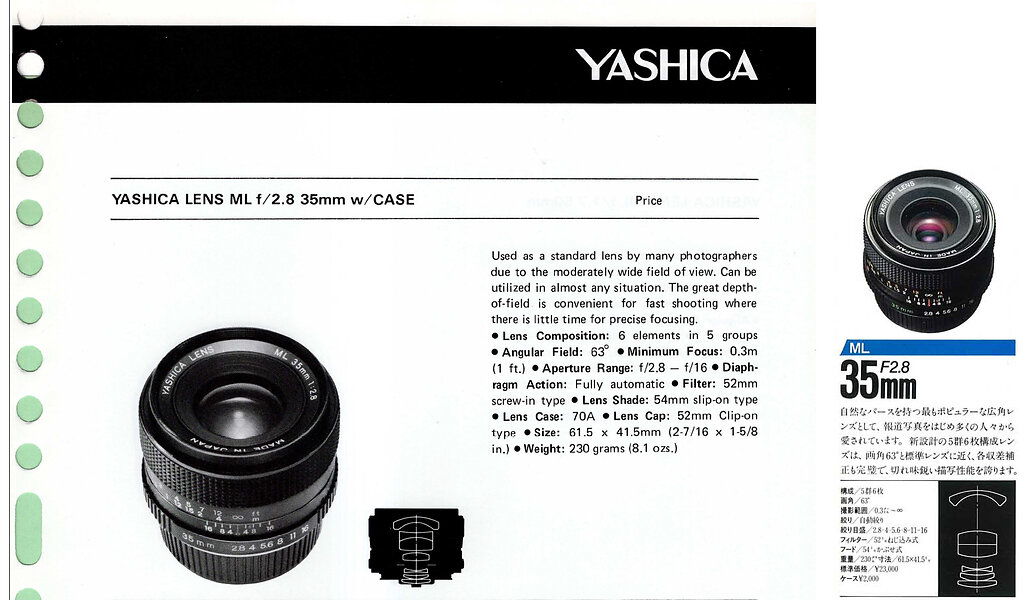 The Yashica ML 35mm f2.8 | DPReview Forums