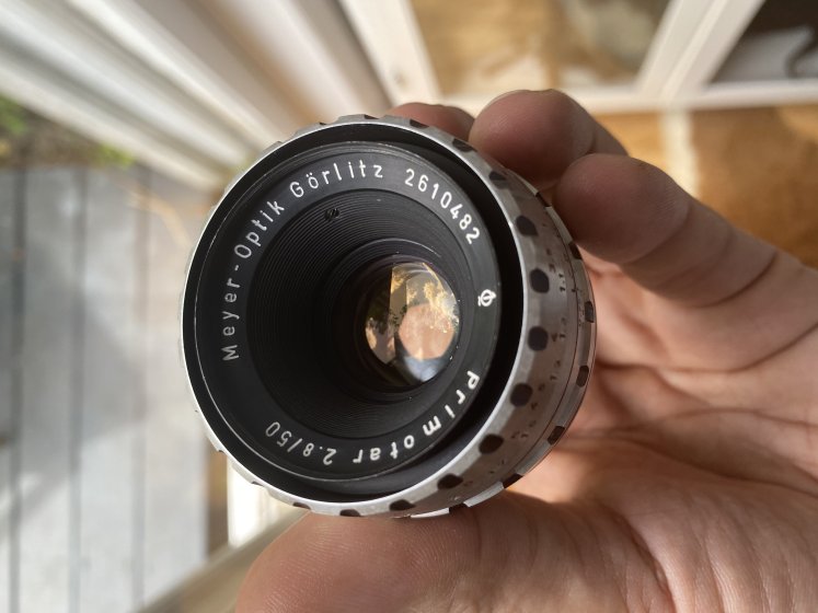 Meyer Optik Gorlitz Primotar 50 2.8 with Nikon E 50 1.8 CUSTOMIZED
